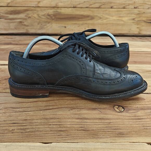 Robert Clergerie Paris Men\'s Black Oxford Leather Dress Shoes Size 41 EU 8-8.5